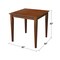 International Concepts Square 30x30 Dining Table with 2 Chairs, Espresso, 30 W, 30 L, 30 in H, Wood, Espresso K581-3030-C10-2 - alternate 2